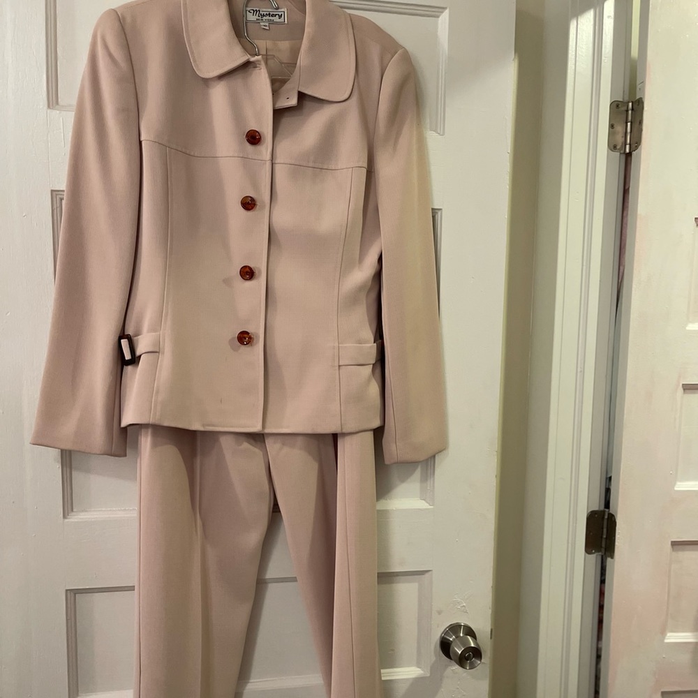 Beige Pants Suit